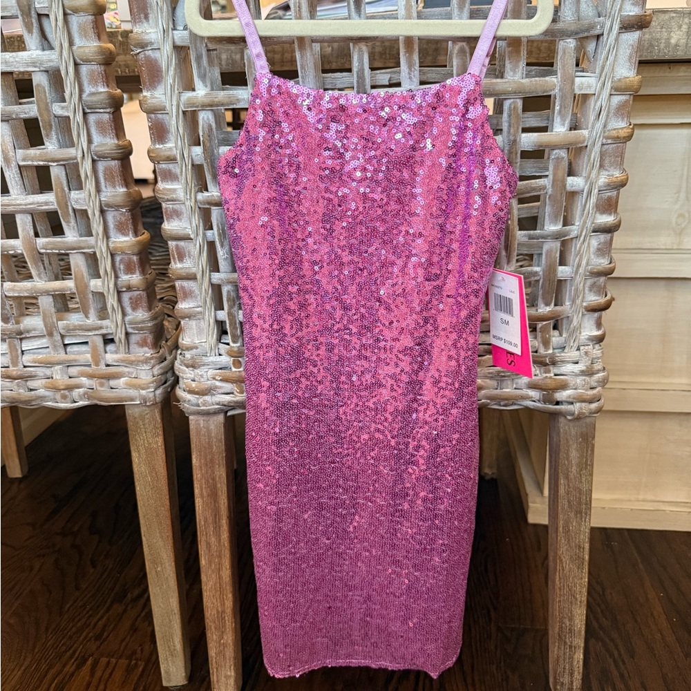 With Jules Purple Sequin Dress